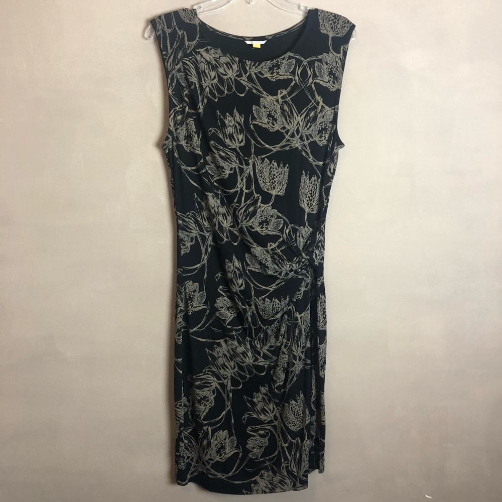 EUC Leifsdottier sleeveless floral dress medium